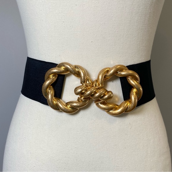 ZARA Gold Stretch Belt - Picture 2 of 5